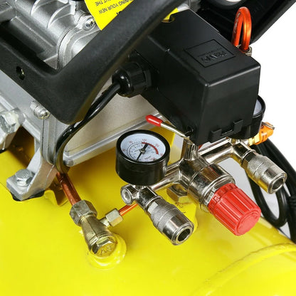 XtremepowerUS 10 Gallon Ultra Quiet Portable Air Compressor, 3.5HP, 125 PSI, Oil-Lubricated, 120V
