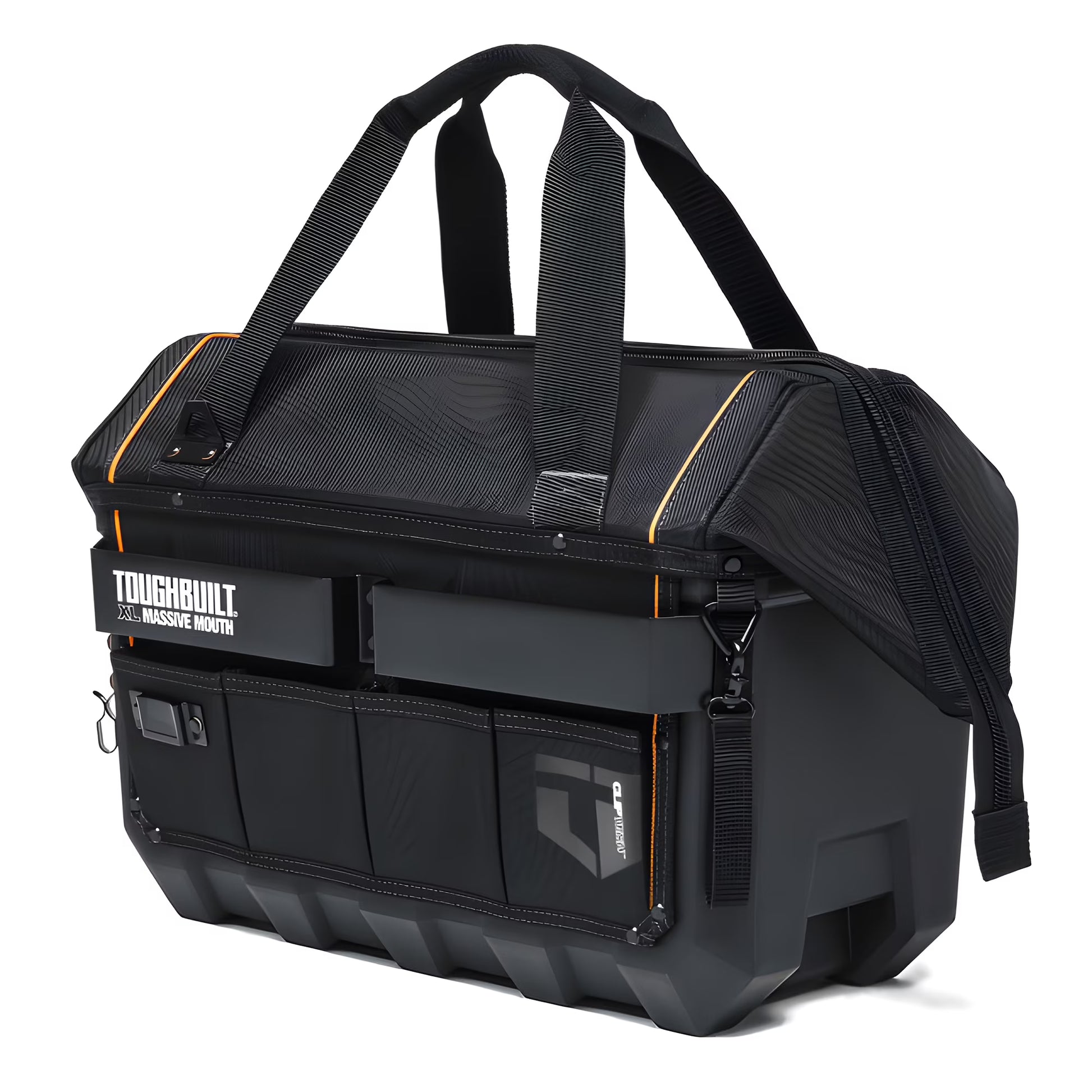ToughBuilt Waterproof Tool Bag Pouch Organizer, XL Massive Mouth, Black