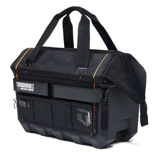 ToughBuilt Waterproof Tool Bag Pouch Organizer, XL Massive Mouth, Black