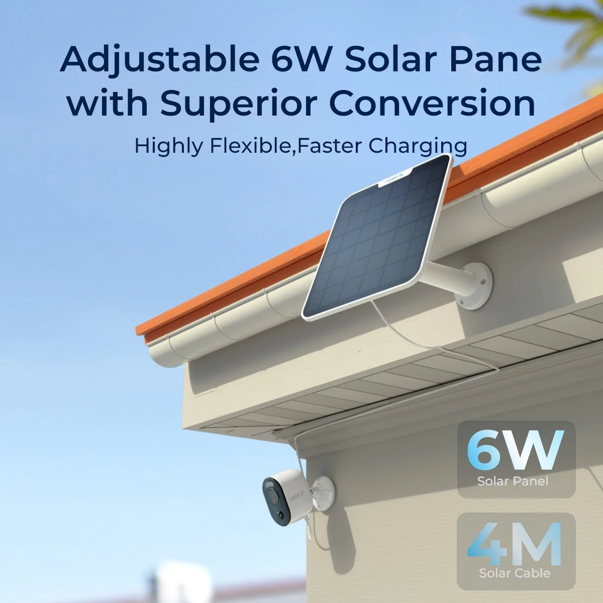 Reolink Argus Series 4K Battery/Solar-Powered Standalone WiFi Camera with Color Night Vision