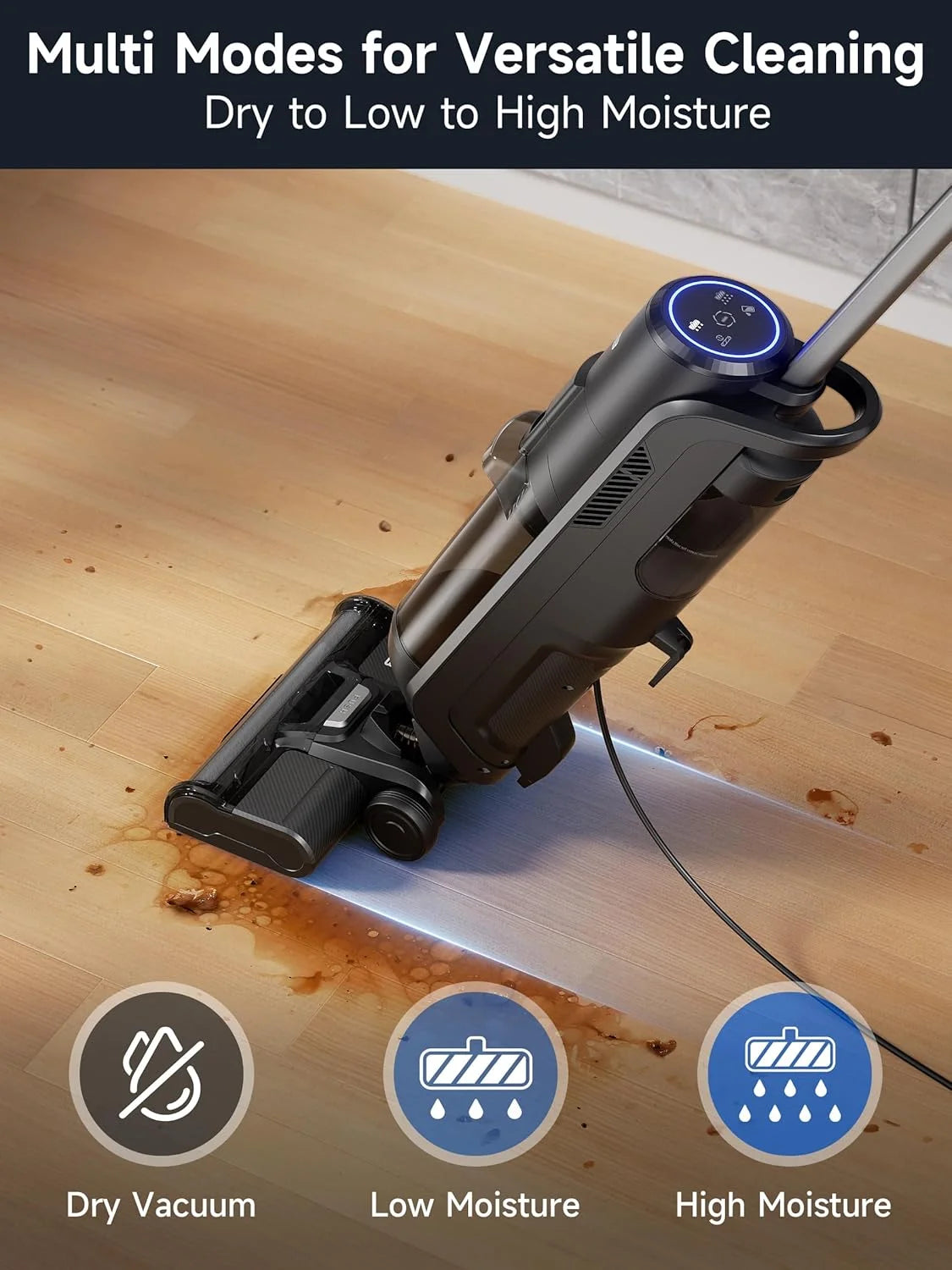 TAB S5 Cleaner Vacuum Mop All in One - Wet Dry Vacuum Cleaner for Hard Floors, Electric Mop with Scrub Brush