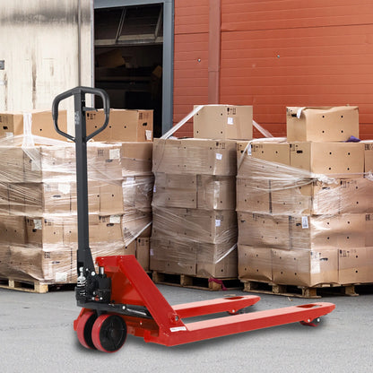Tory Carrier 5500lb with 48"X27" Fork Hand Manual Pallet Jack Truck Orange