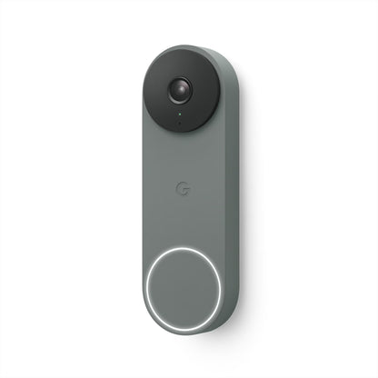 Google Nest Doorbell (Wired, 2nd gen) - Video Doorbell Camera - Doorbell Security Camera - Snow