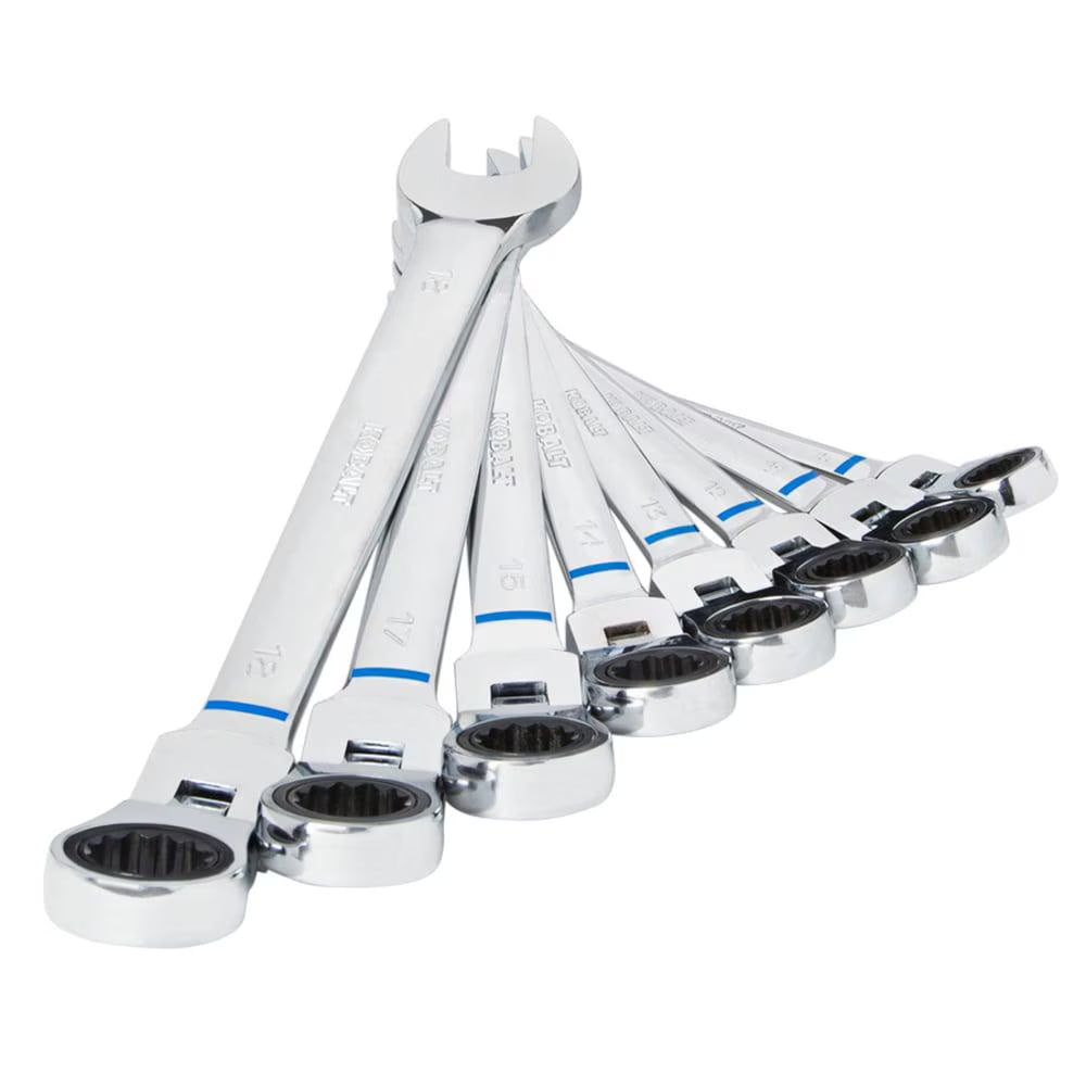 Kobalt Kobalt 8 -Piece Set Metric Flexible Head Ratchet Wrench