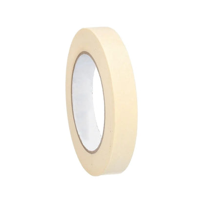 SSBM 96 Rolls - 4.3 Mil - General Purpose Masking Tape Water & Oil Resistant, Quality Adhesive, Mutipurpose, Ivory, 3/4" x 60 Yards