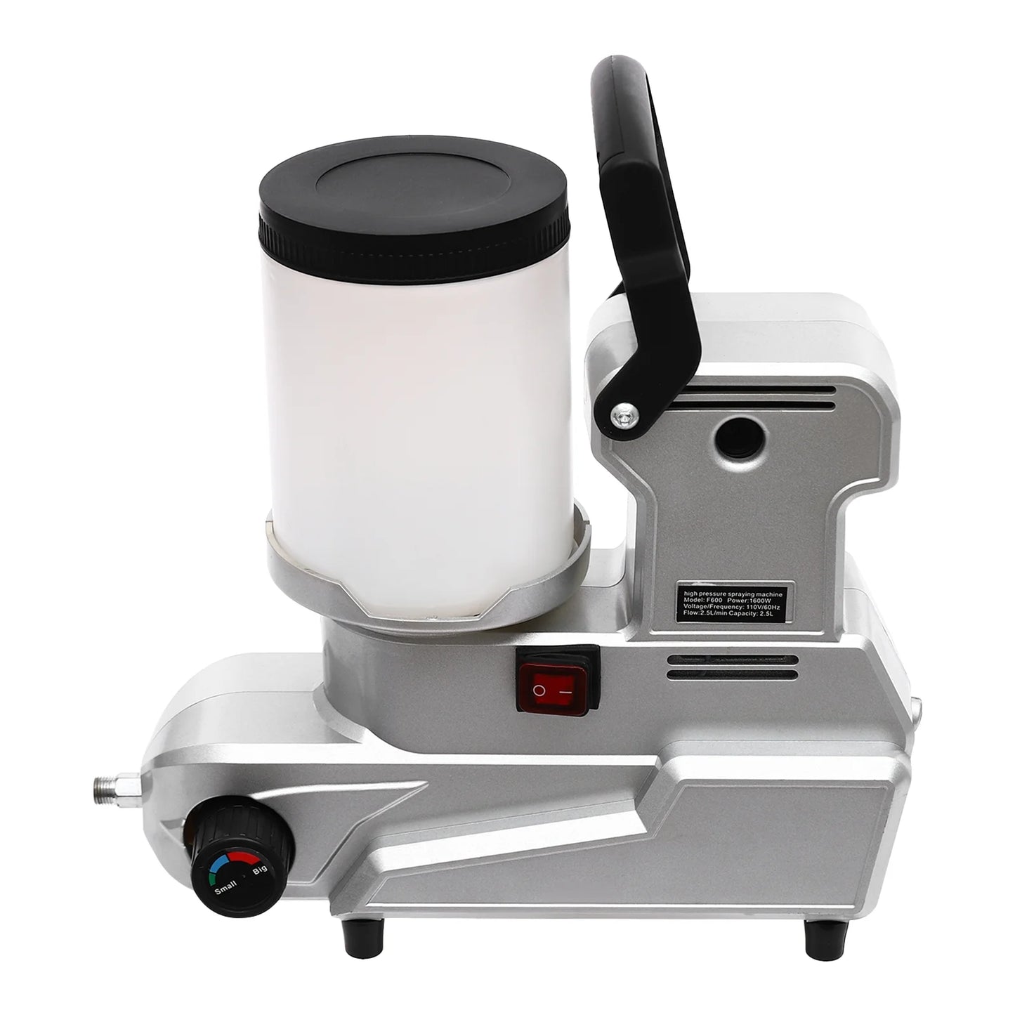 High-Pressure Airless Paint Sprayer, 1600W Copper Motor with 850rpm, 84.54Oz/min Flow Rate & 120MPa Pressure, 0.66Gal Hopper, 16.4ft Hose, Ideal for Furniture/Walls/Fences