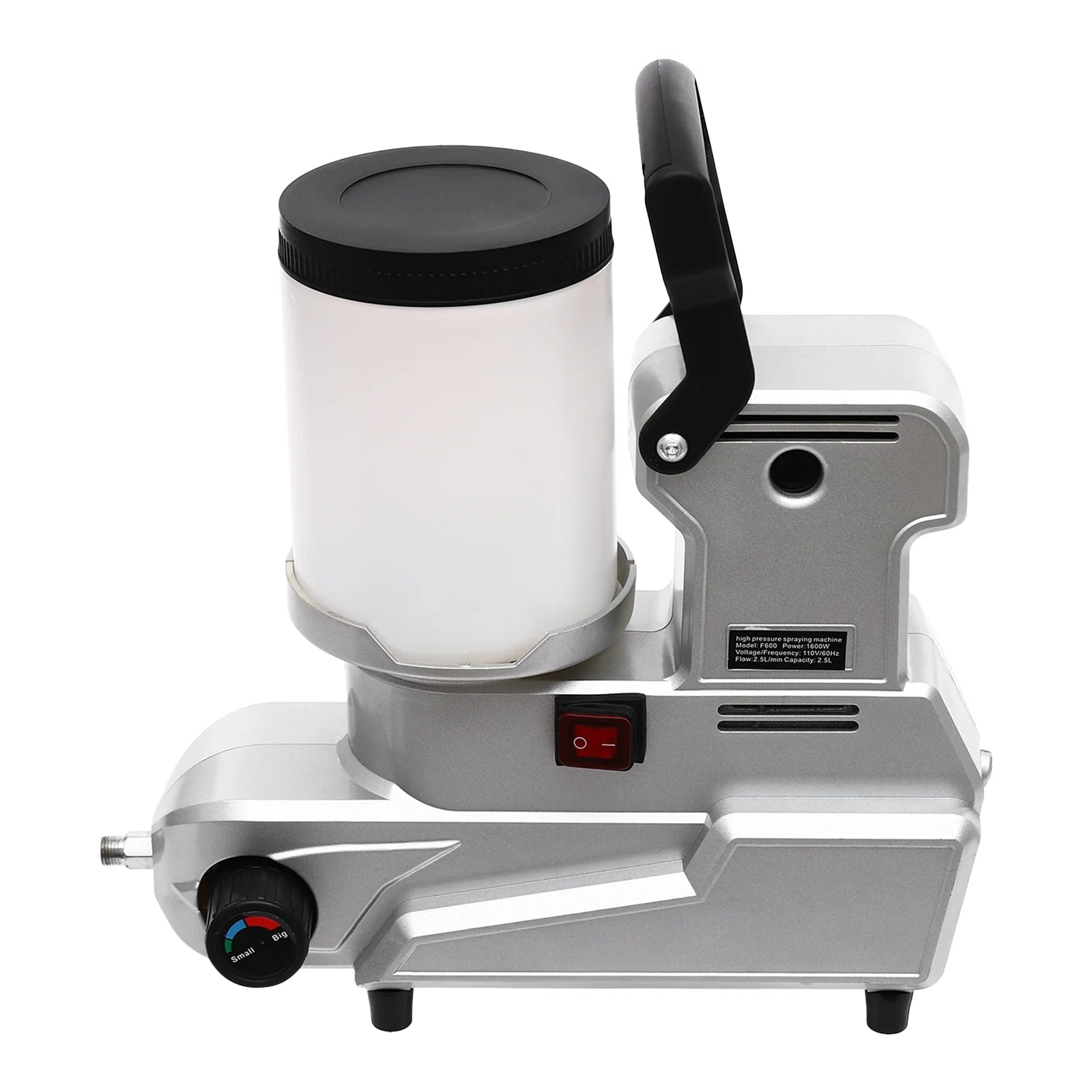 High-Pressure Airless Paint Sprayer, 1600W Copper Motor with 850rpm, 84.54Oz/min Flow Rate & 120MPa Pressure, 0.66Gal Hopper, 16.4ft Hose, Ideal for Furniture/Walls/Fences