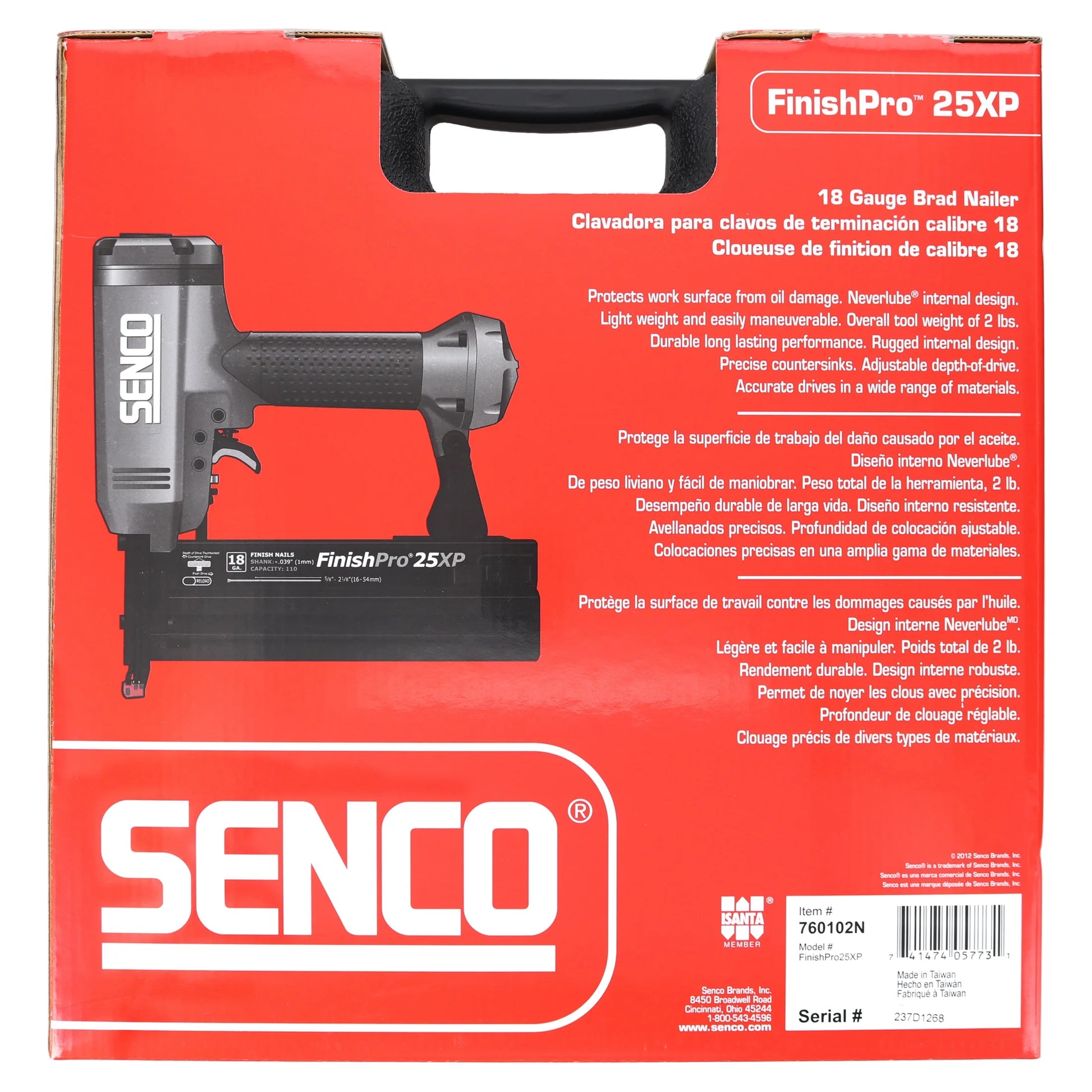 SENCO Air Brad Nailer 18 Gauge Adhesive