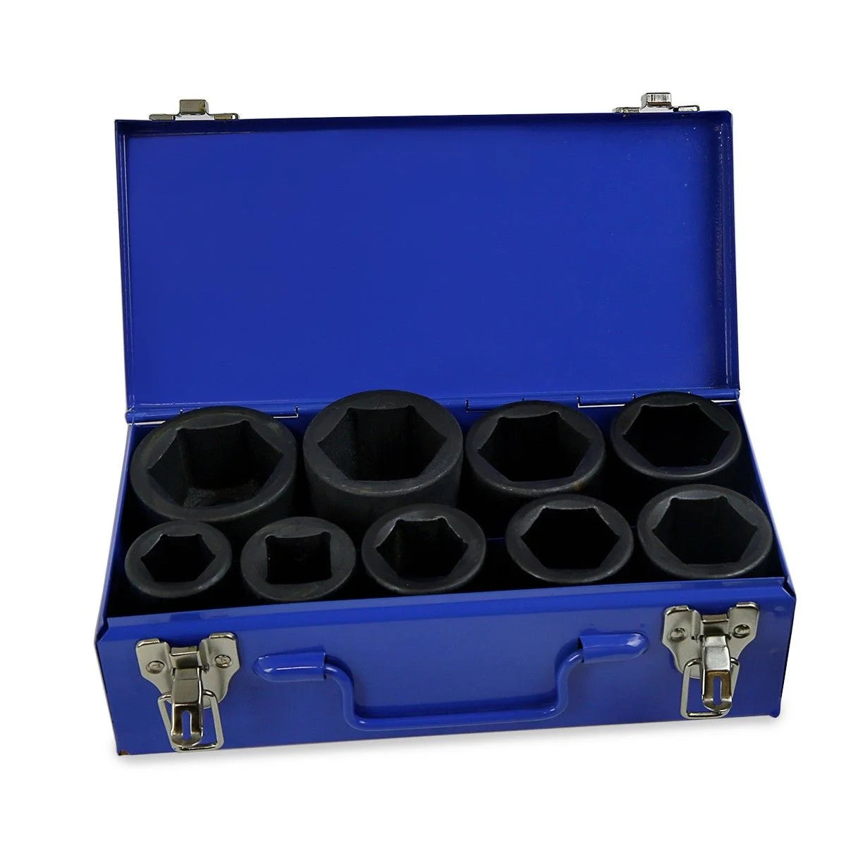 Stark USA 1" Drive 21PC Deep Impact Jumbo Socket Set, 6 Point MM, 27mm - 80mm, CrMo Steel