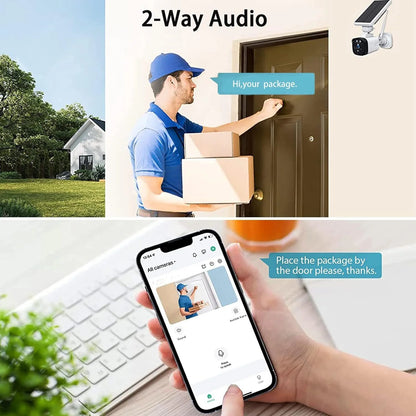 TOGUARD SC04 2K/4MP Solar Security Camera System Outdoor WiFi Wireless Bullet Surveillance Camera NVR HDMI Connector