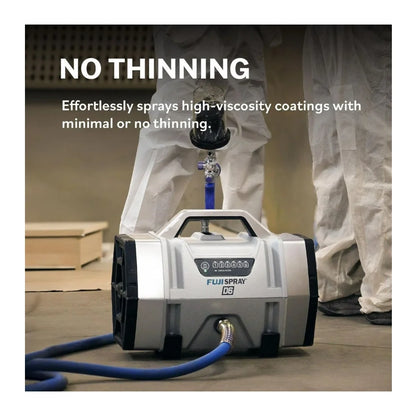 Fuji Spray D6 6-Stage HVLP Turbine Sprayer with T70 HVLP Spray System, 6-Stage Motor, and Rugged Construction (Gray)