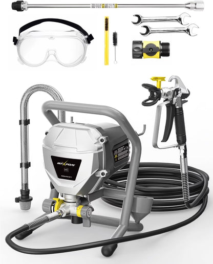 InoKraft M1, 466W, 120V Gray Power Paint Sprayer, 5 Gallon, 2 Spray Patterns, 0.29 GPM, 22.55 lb, 1 Piece