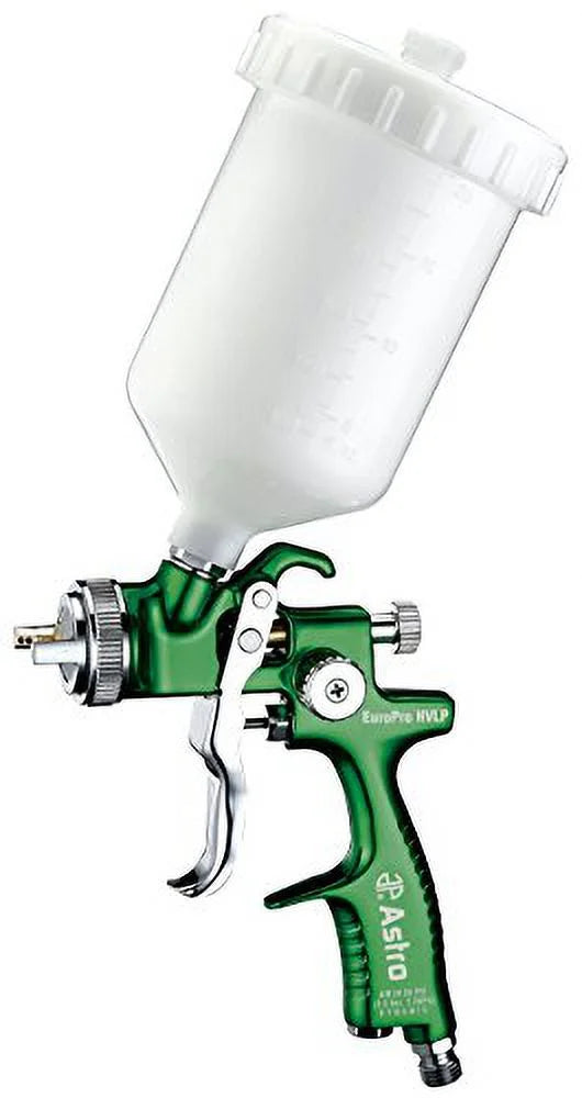 Astro Pneumatic EuroPro Forged HVLP 1.9mm Spray Gun w/Plastic Cup