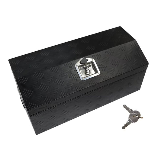 Genrics 30" x 13" x13" Black Aluminum Underbody Tool Box for Truck Pickup RV Trailer ATV
