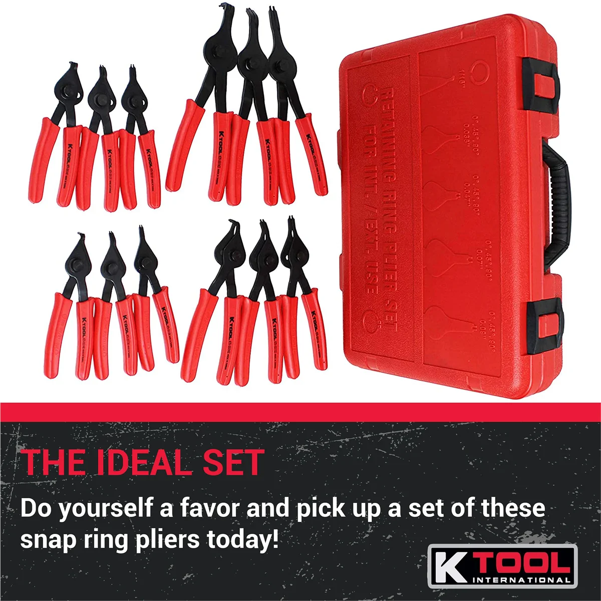 K-Tool International KTI-55112 Snap Ring Plier Set
