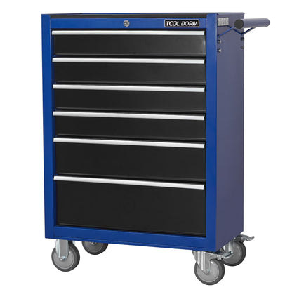 Tool Cabinet Tool Cart 24.2inch with 7 Drawers and Wheels, Metal Rolling Tool Box Locked Drawers Storage Organizer Cabinet for Garage, Warehouse, Repair Shop, Workshop, Brand