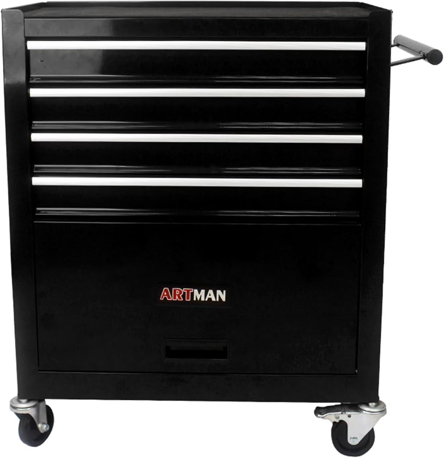 Noaman 4-Drawer Rolling Tool Cart w/Lockable Interlock System - Steel Mechanic Tool Chest for Garage & Workshop
