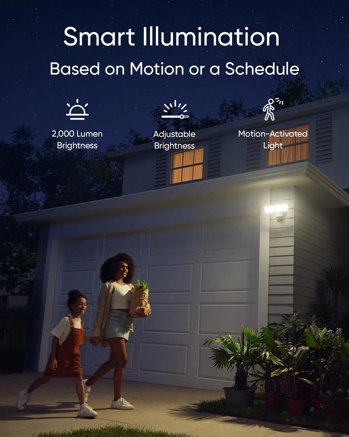 eufy Security Floodlight Camera E340, Wired Camera, 3K+2K Dual Camera, 360? Pan and Tilt, No Monthly Fee