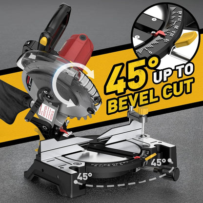 10-inch Compound Miter Saw 15 Amp Single Bevel 0-45? with 36T Blade Power Saw
