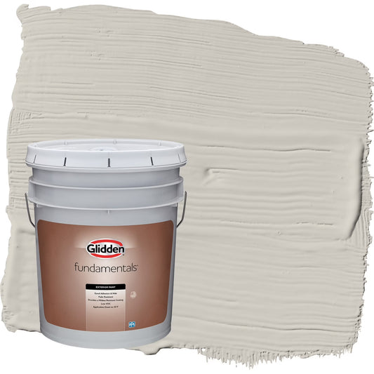 Glidden Fundamentals Swirling Smoke/Beige Semi-Gloss Exterior Paint, 5 Gallon