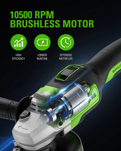 Greenworks 24V 4-1/2" Brushless Cordless Angle Grinder with 4Ah Battery & 2A Charger 3201302