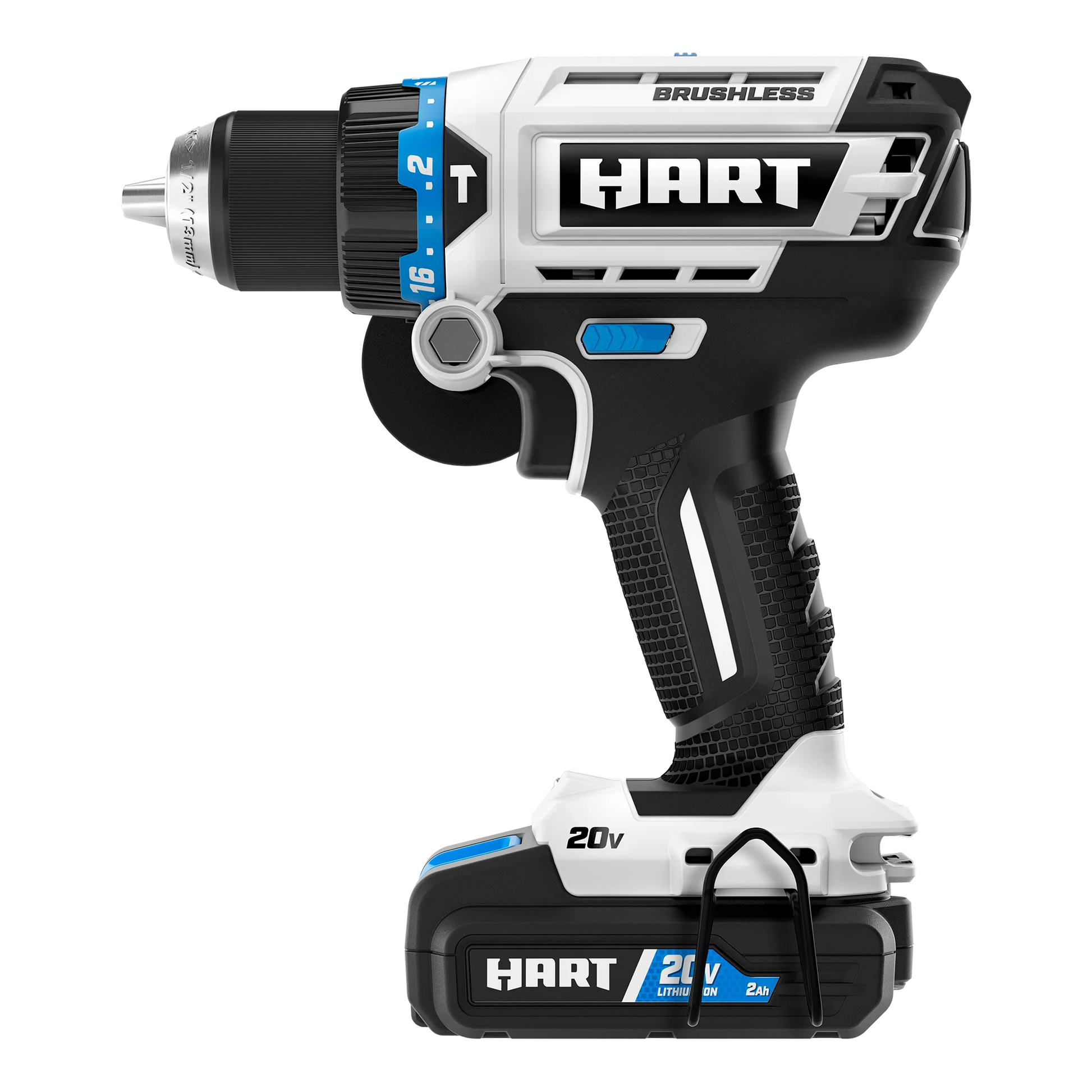 HART 20-Volt Brushless 1/2" Hammer Drill Kit