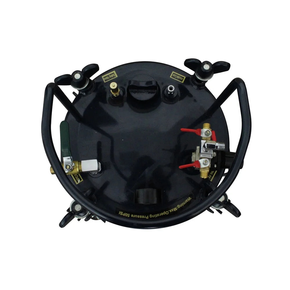 California Air Tools CAT-365C 5 Gallon 80 PSI Oil-Free Vertical Dolly Pressure Pot