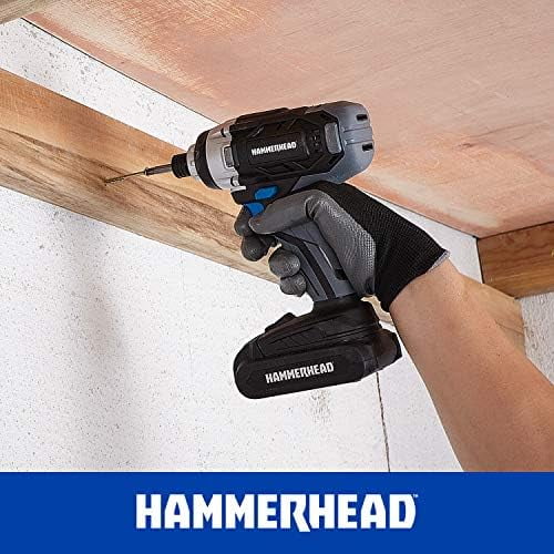 20V Cordless 2-Tool Combo Kit: Drill and Impact Driver with 1.5Ah Battery and Charger - HCC2020