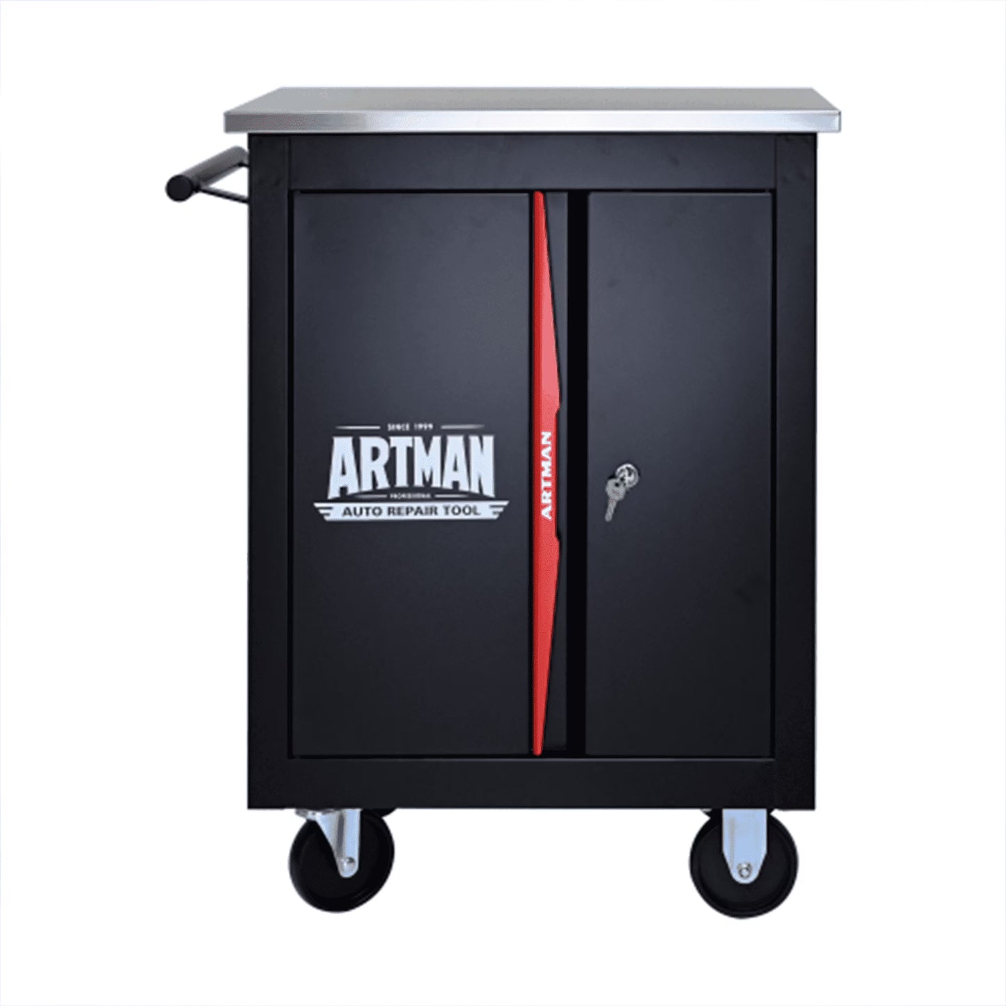 ARTMAN 6 Drawers Metal Rolling Storage Tool Chest Cabinet Cart with Wheels,with Key Locking and Parking Brake, Tool Box for Garage Workshop Warehouse