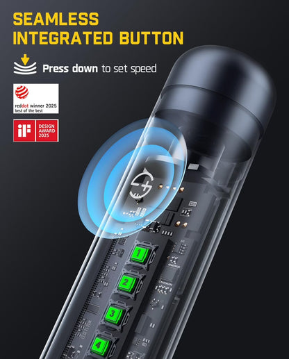 F2 Master Cordless Rotary Tool Kit 4V, 25000 RPM, 5 Speeds, 35 Accessories, Power Tool for , Polishing, Drilling, Carving