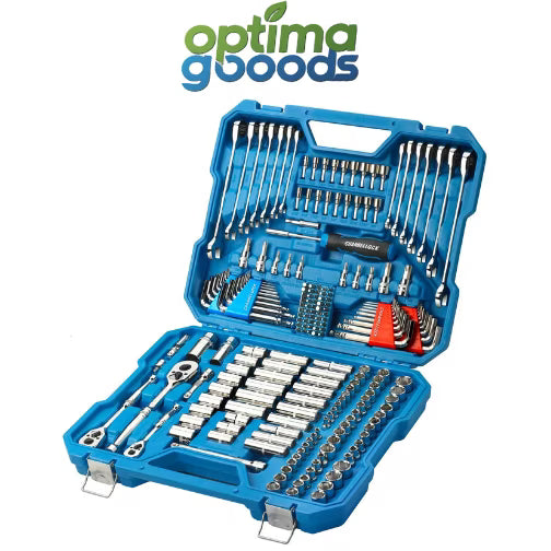 Channellock 225pc Mechanic's Tool Set SAE/Metric - 1/4, 3/8, 1/2" Drives.