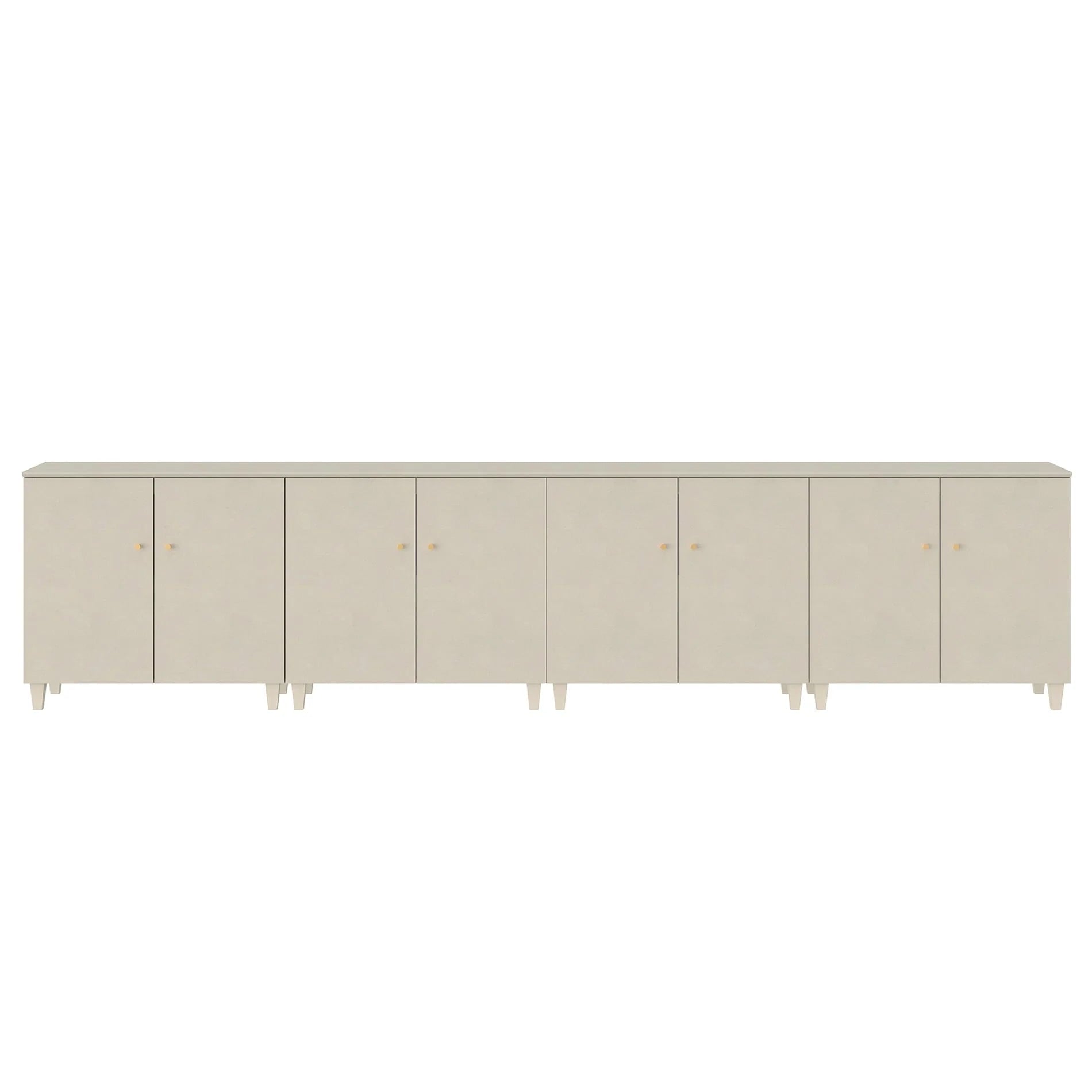 Sideboard Buffet Server Cabinets with Doors, 70.8" Kitchen Wood Coffee Bar Table, 2 -In-1 Storage Cabinets with 6 Compartments for Dining Room, Living Room, Entryway, Beige Faux Linen Textured Finish