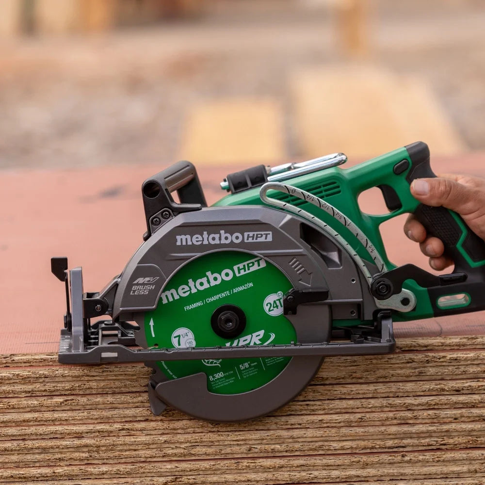 Metabo HPT 36V Cordless 7-1/4" Rear Handle Circular Saw, 500 Cuts Per Charge, Lightweight at 8.2 Lbs