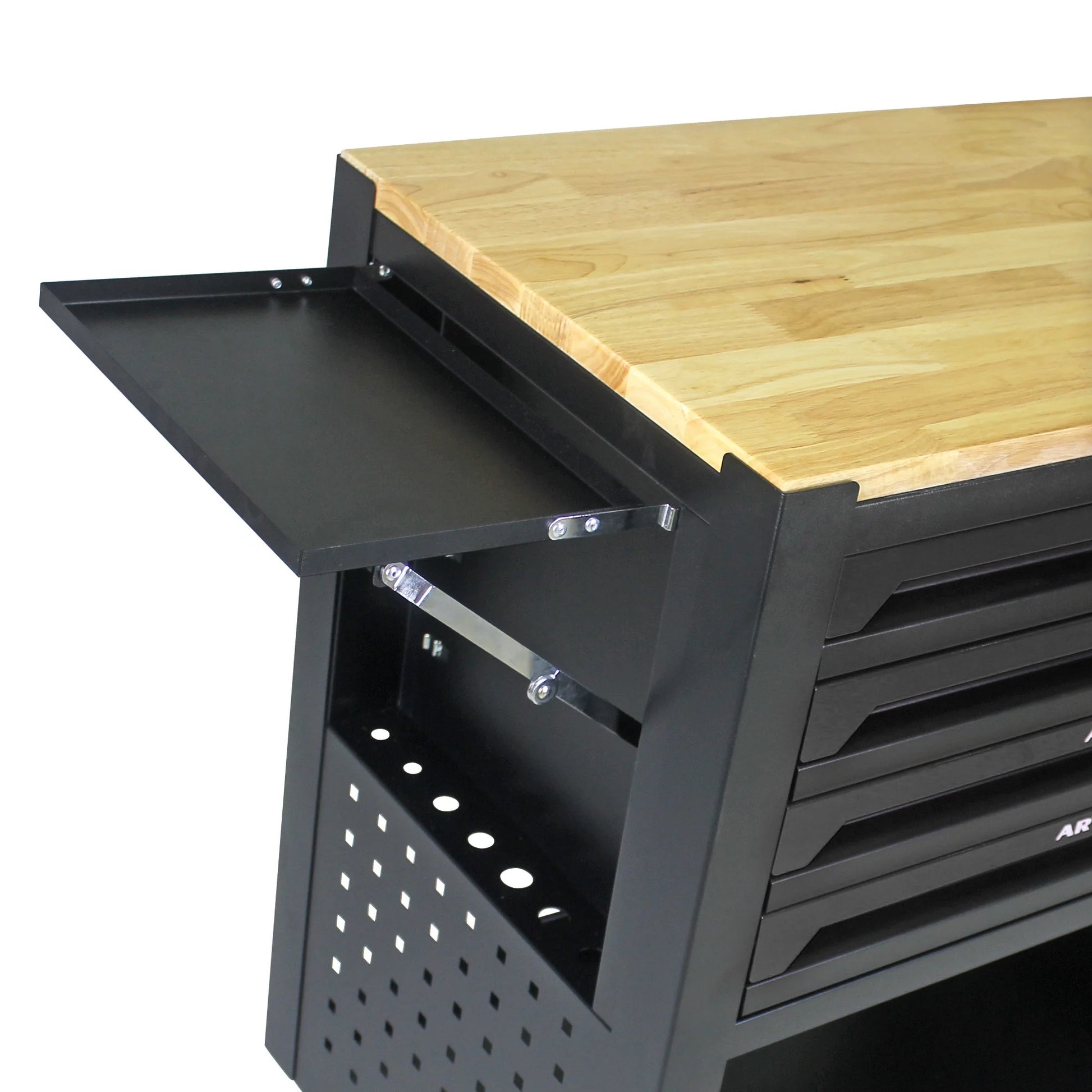 Aukfa 30 inch Mechanic's Tool Cart, 700 LB Capacity 4-Drawer Tool Chest on Wheels for Garage, Black