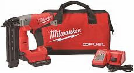 Milwaukee 2742-21CT M18 Fuel Lithium Ion Brushless Cordless 16Gauge Angled Finish Nailer Kit Model 247221CT