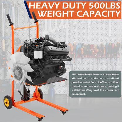 AECOJOY Hydraulic Material Lift Pallet Truck 500 Lbs,Lift Table Cart,32" Max Lift Height Pallet Truck Jack with Lockable Swivel Casters - Ideal for Warehouse, Workshop and Garage Use