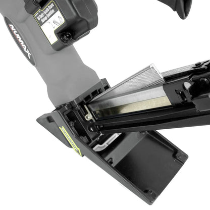 NuMax S50LSDH Pneumatic 2-in-1 15.5-Gauge and 16-Gauge 2" Dual Handle Flooring Nailer/Stapler