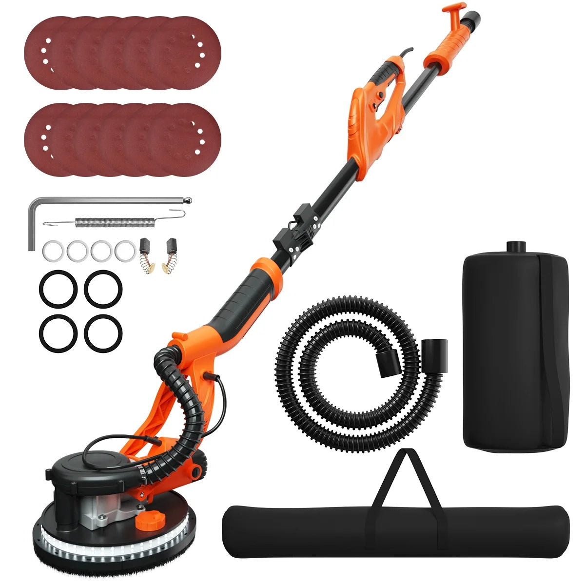 Topbuy 750W Electric Drywall Sander Foldable Drywall Vacuum Sander with Carrying Bag