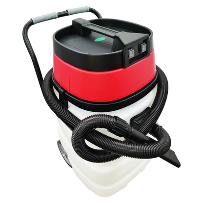 Techtongda 24 Gallon Industrial Wet and Dry Vacuum Cleaner Commercial Water Suction Machine 2-motors