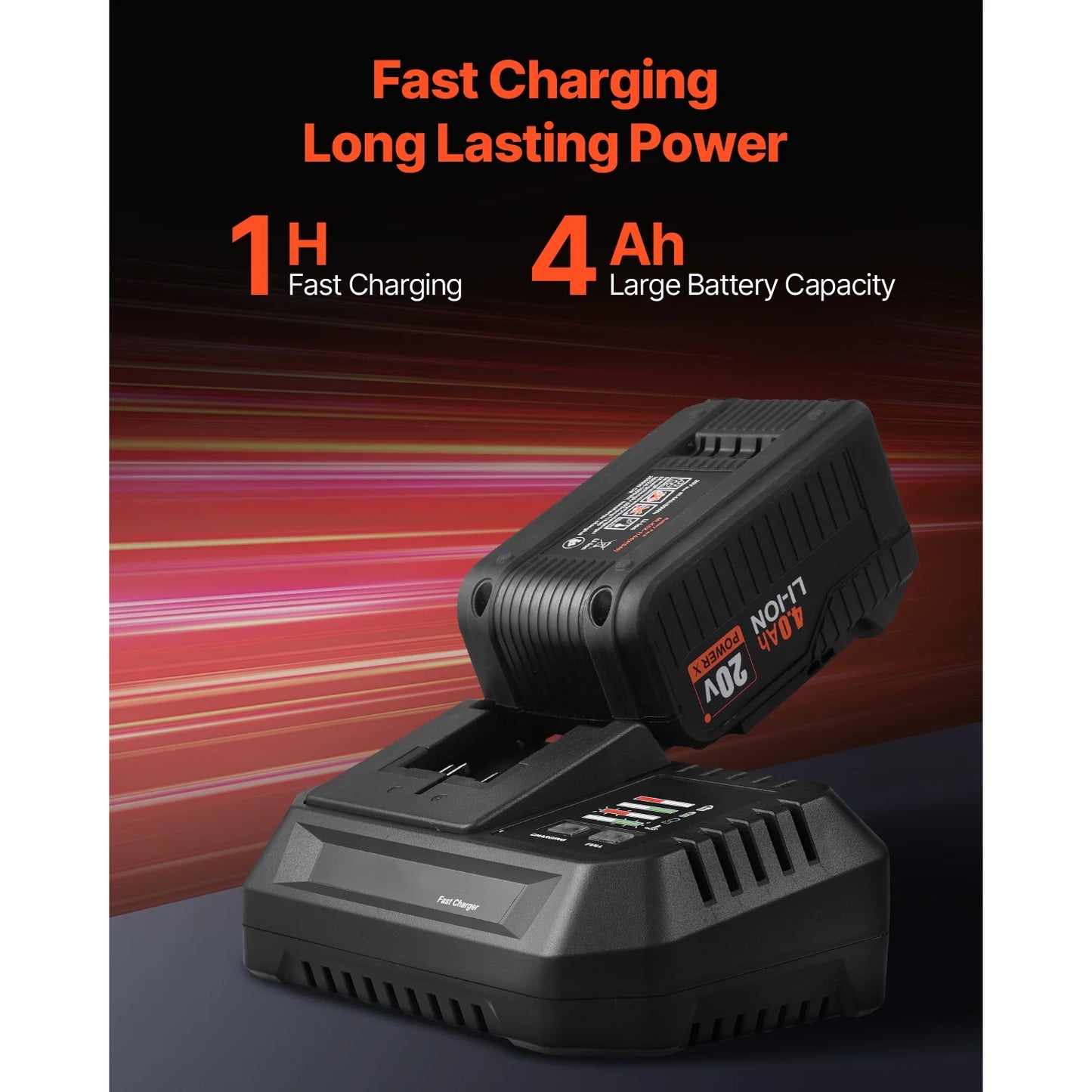 KFFKFF Instrument Set, Cordless 20V Maximum 2-Instrument Set, Incorporating 1/2 inch Impact Drill and 1/4 inch Impact Driver, Compact Wireless Power Instrument Set with 4.0 Ah Batteries, Bolts