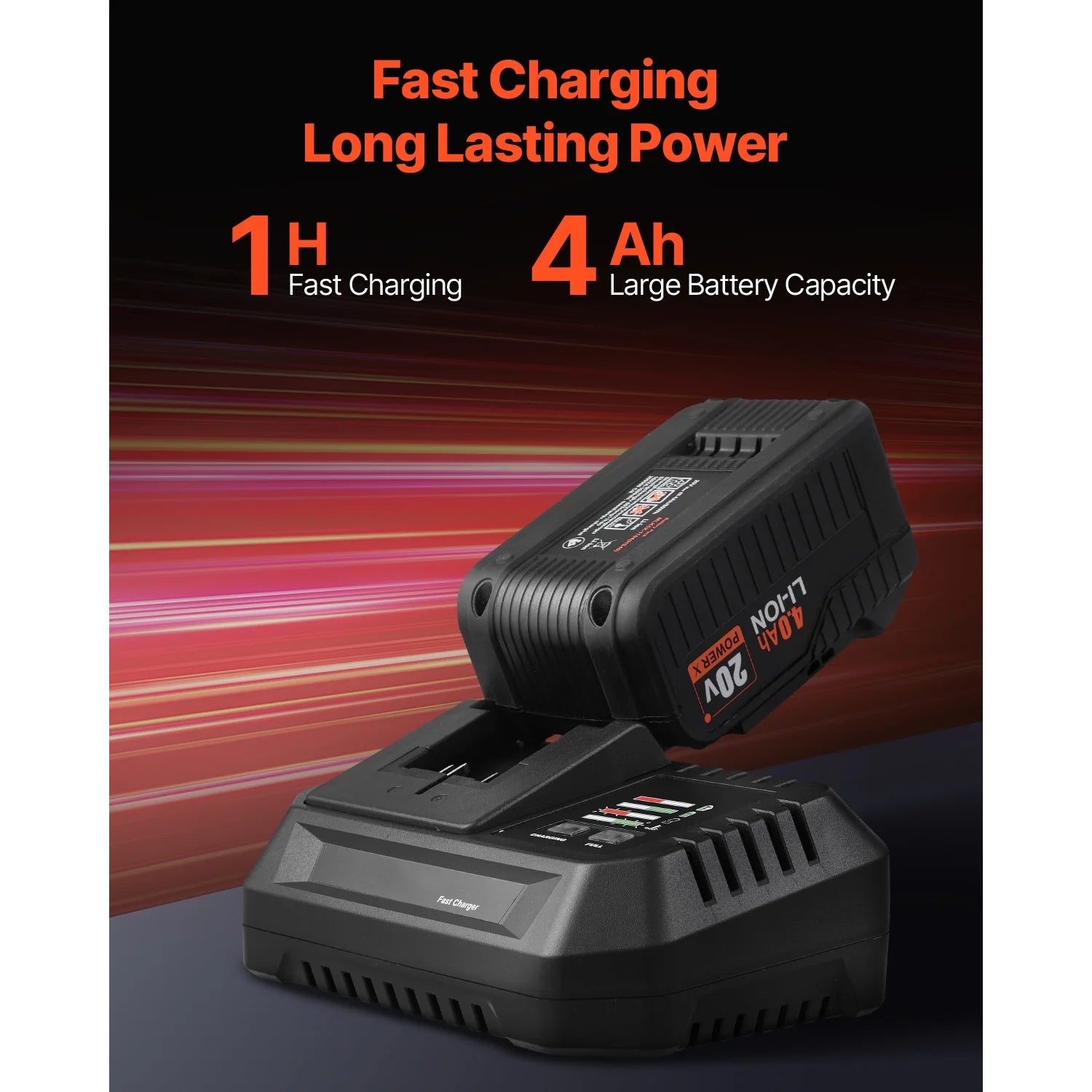 KFFKFF Instrument Set, Cordless 20V Maximum 2-Instrument Set, Incorporating 1/2 inch Impact Drill and 1/4 inch Impact Driver, Compact Wireless Power Instrument Set with 4.0 Ah Batteries, Bolts