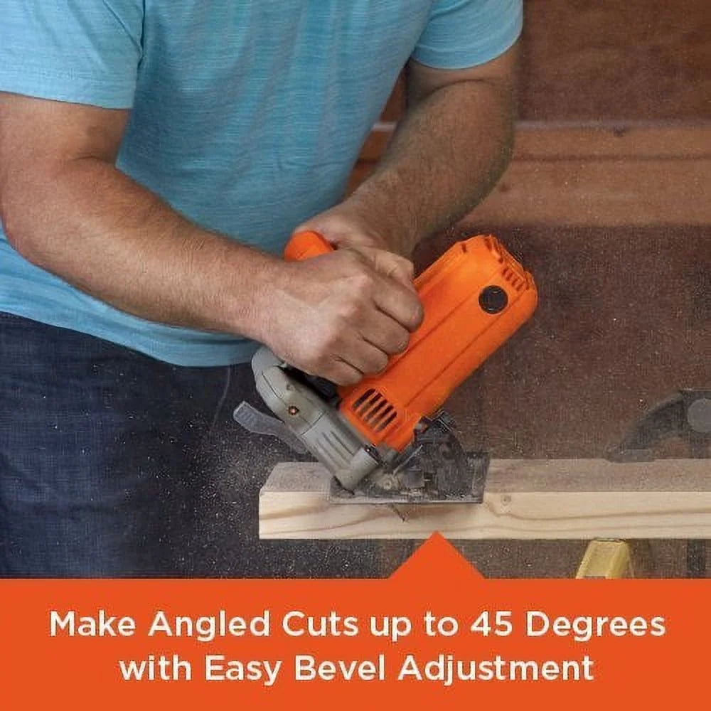BLACK+DECKER 7-1/4-Inch Circular Saw with Laser, 13-Amp BDECS300C