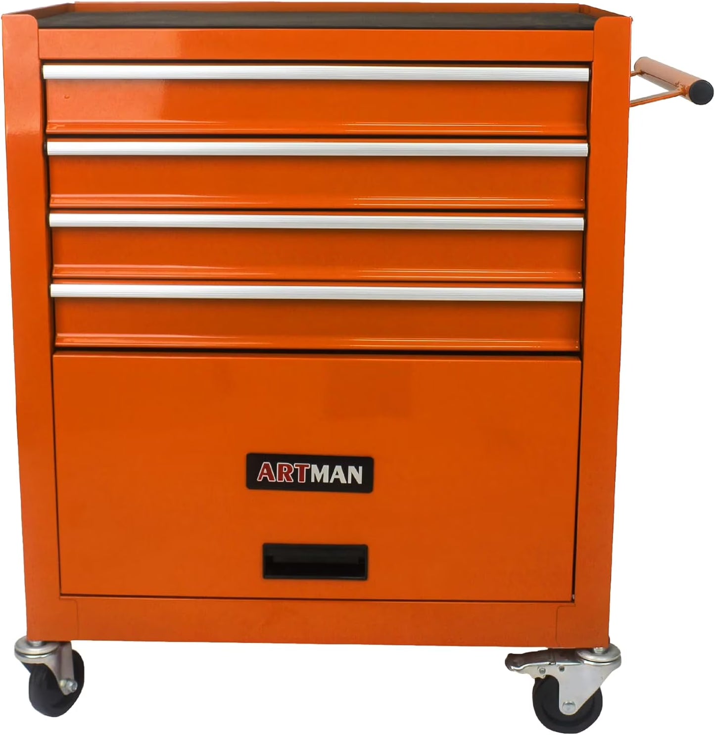 Noaman 4-Drawer Rolling Tool Cart w/Lockable Interlock System - Steel Mechanic Tool Chest for Garage & Workshop