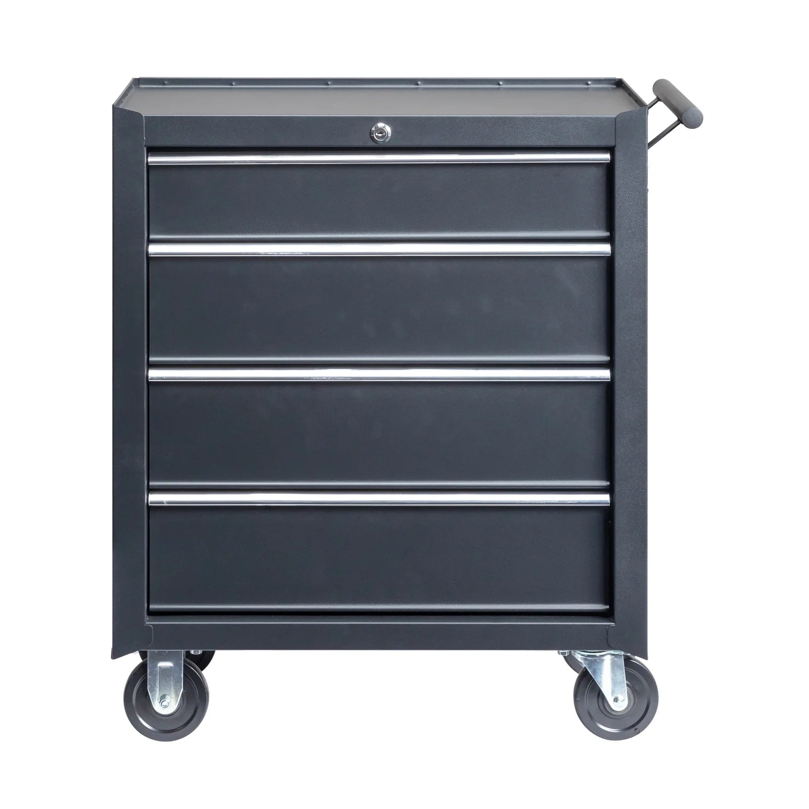 Winado Modern Box 4-Drawer Rolling Tool Chest with Wheels, Steel Black, 25.98" 52.91 lb