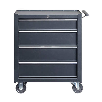 Winado Modern Box 4-Drawer Rolling Tool Chest with Wheels, Steel Black, 25.98" 52.91 lb