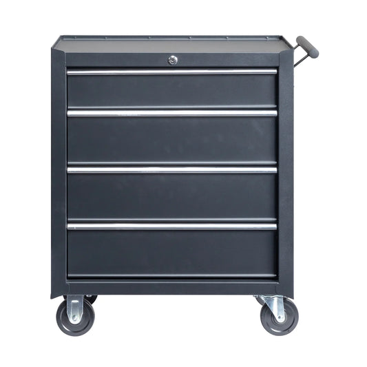 Winado Modern Box 4-Drawer Rolling Tool Chest with Wheels, Steel Black, 25.98" 52.91 lb