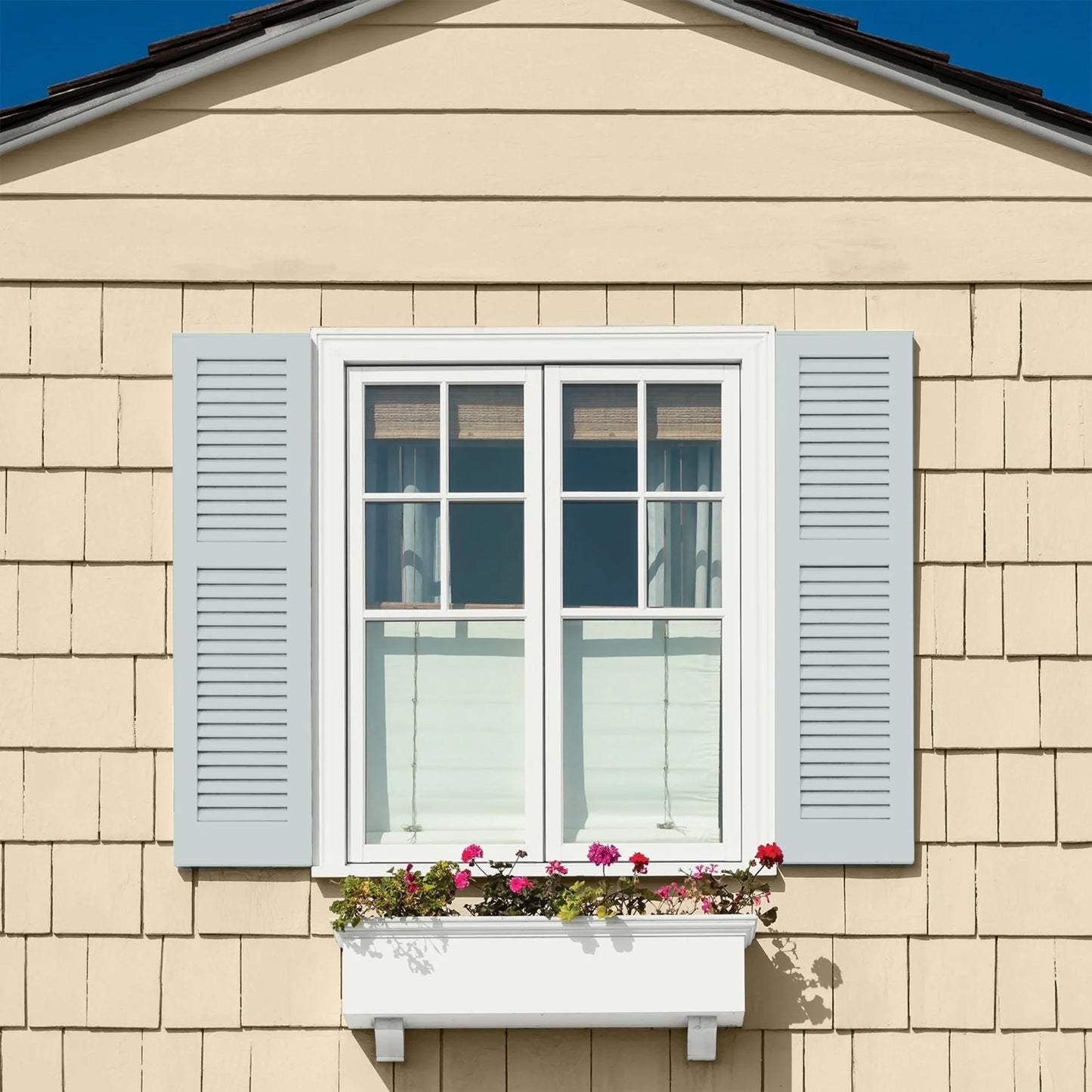 Glidden Fundamentals Winter Chill/Gray Satin Exterior Paint, 5 Gallon