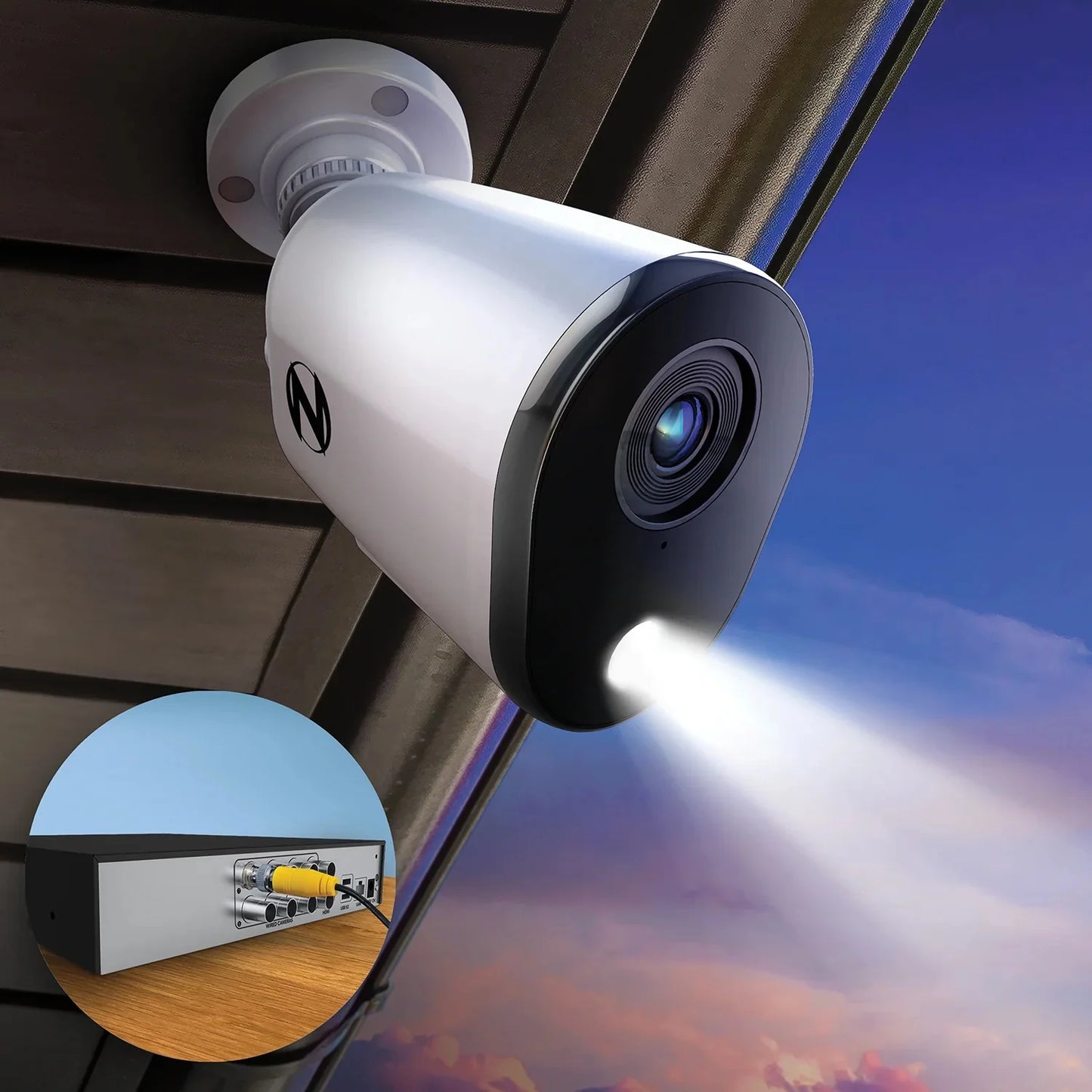 Night Owl 2-Way Audio 20 Channel DVR Security System with 1TB Hard Drive and 12 Wired 1080p Deterrence Cameras