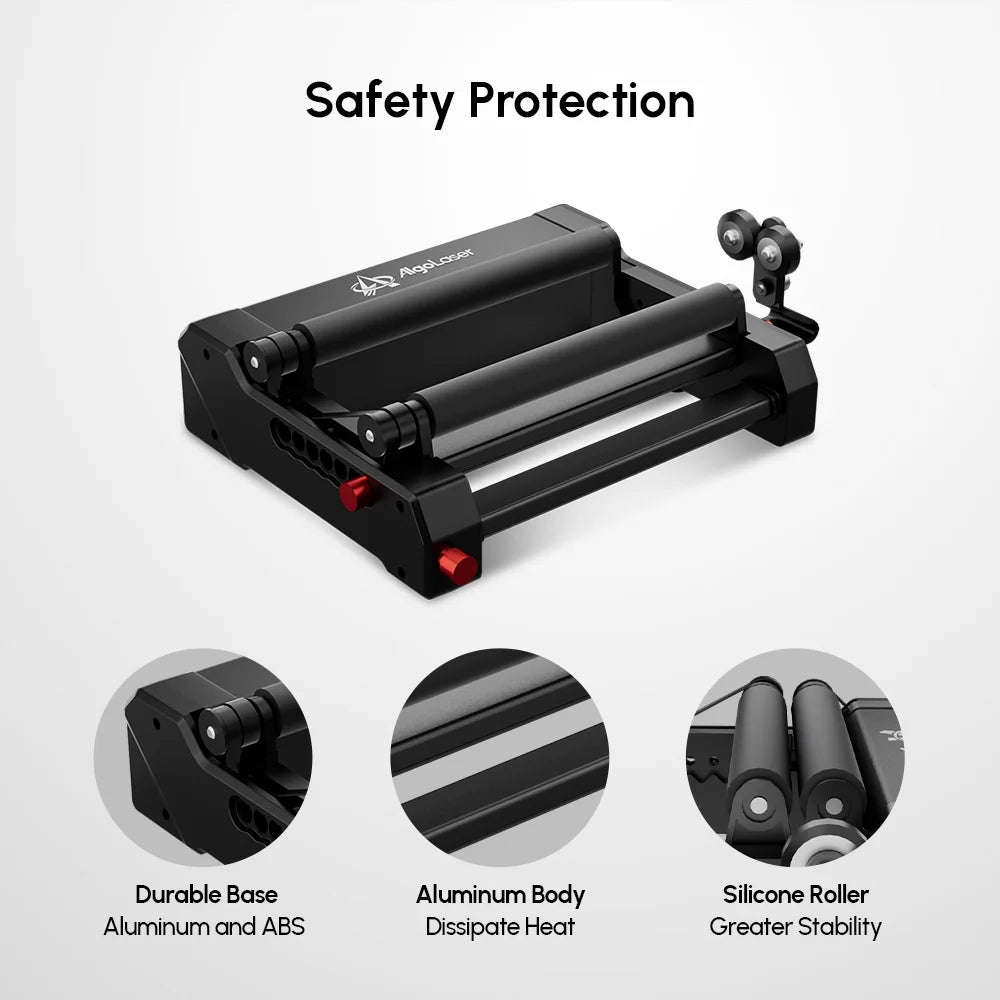 Algolaser RR2 Rotary Roller Compatible with ALL Algolaser Laser Machine for Engraving Cylindrical Objects