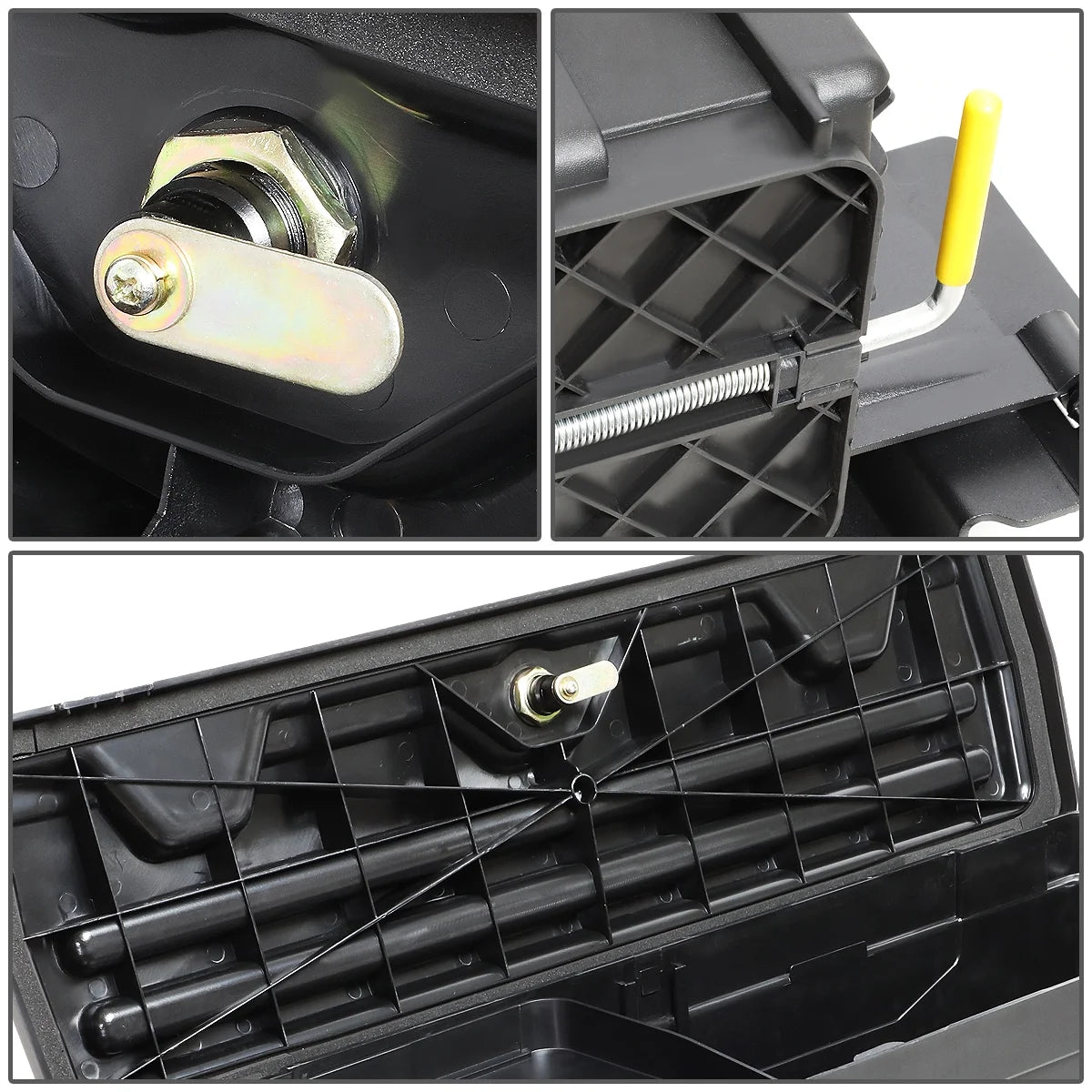 DNA Motoring ZTL-Y-0124 For 2007 to 2019 Chevrolet Silverado GMC Sierra Right Side Truck Bed Wheel Well Storage Case Tool Box 08 09 10 11 12 13 14 15